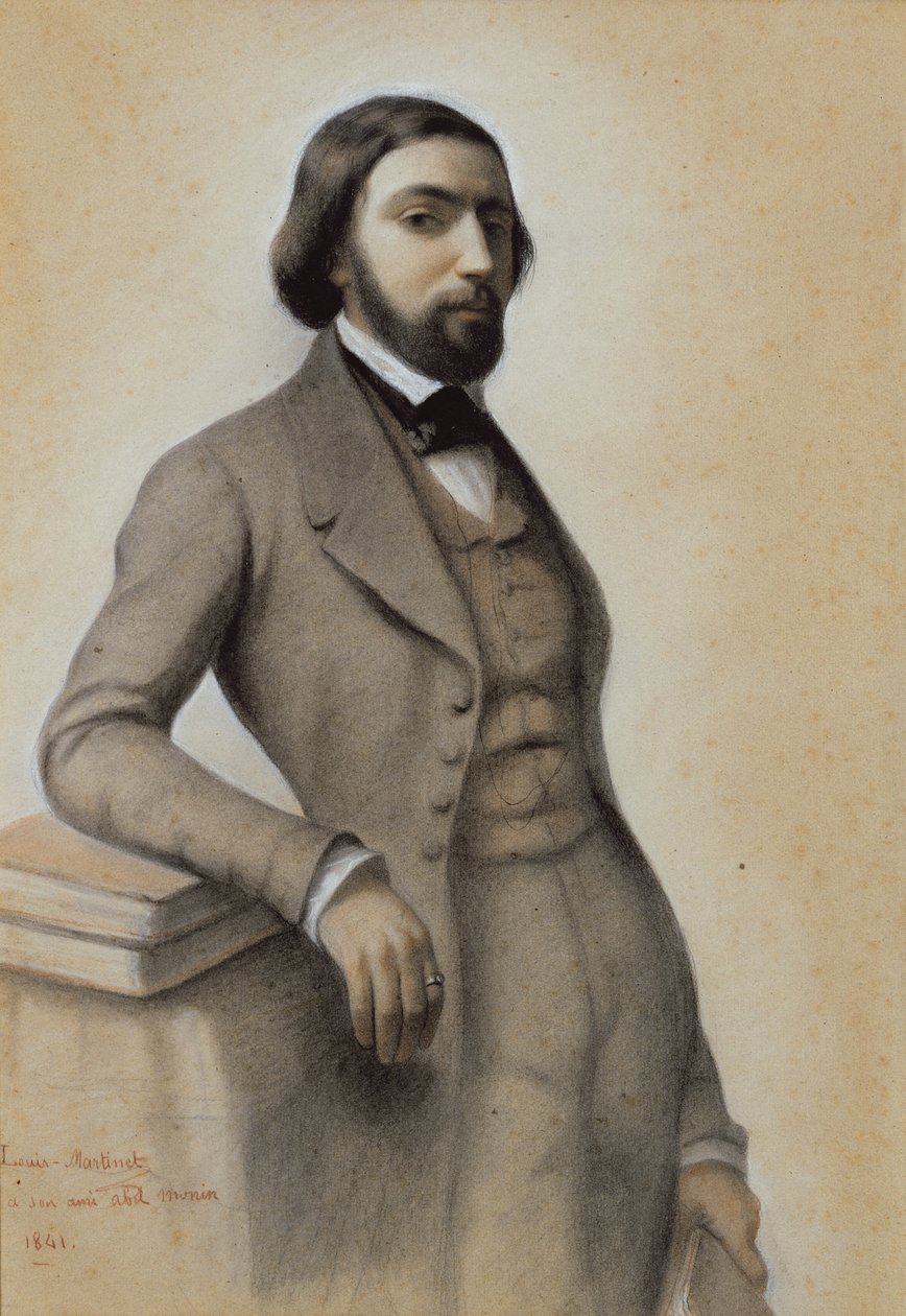 Porträtt av Mignon, 1841 av Louis Martinet