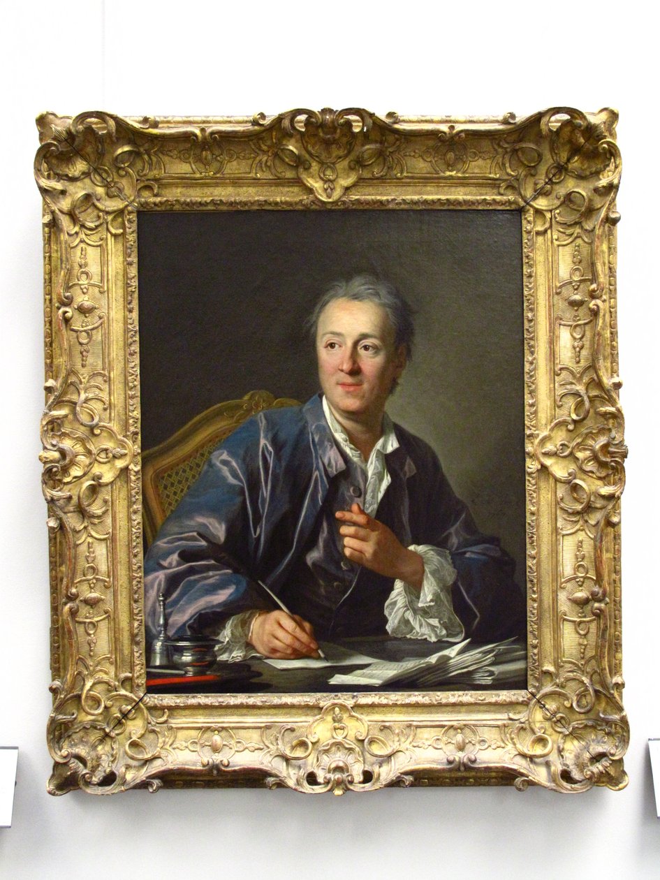 Portrait of Denis Diderot (1713-1784) av Louis Michel van Loo
