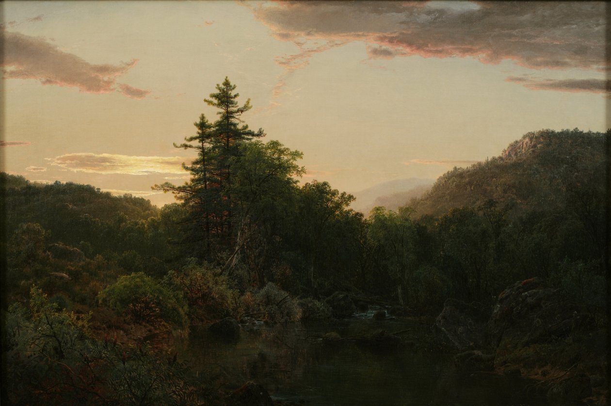 Källor till Susquehanna, 1857 av Louis Rémy Mignot