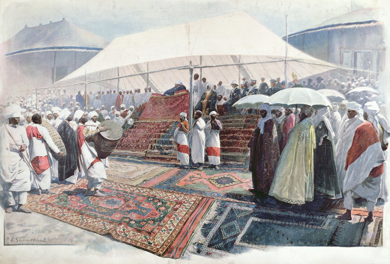 Påskfirande i Addis Abeba av Louis Remy Sabattier