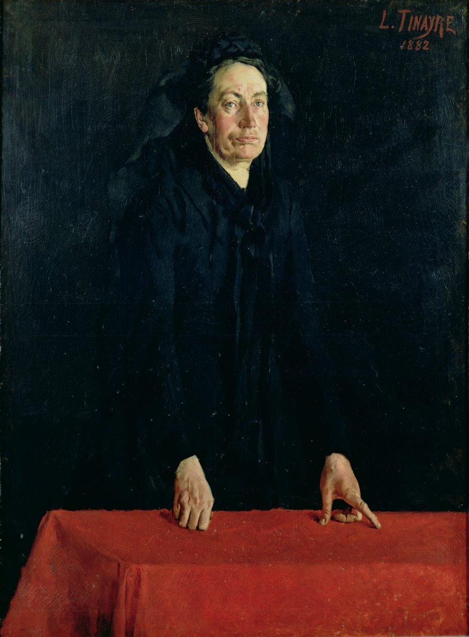 Porträtt av Louise Clemence Michel (1830-1905) 1882 av Louis Tinayre