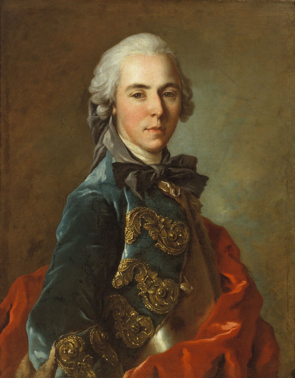 Porträtt av en ung officer av Louis Tocqué