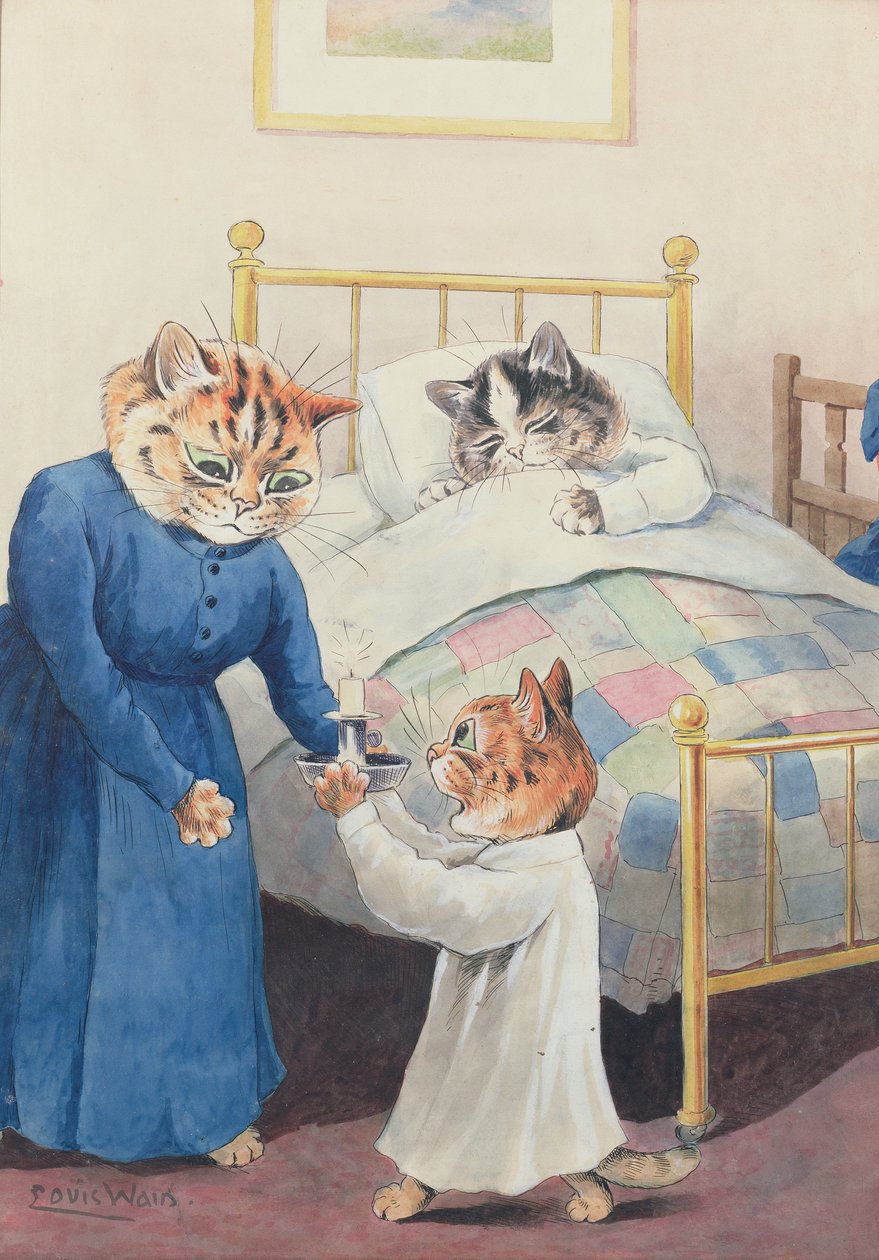 Sovdags av Louis Wain