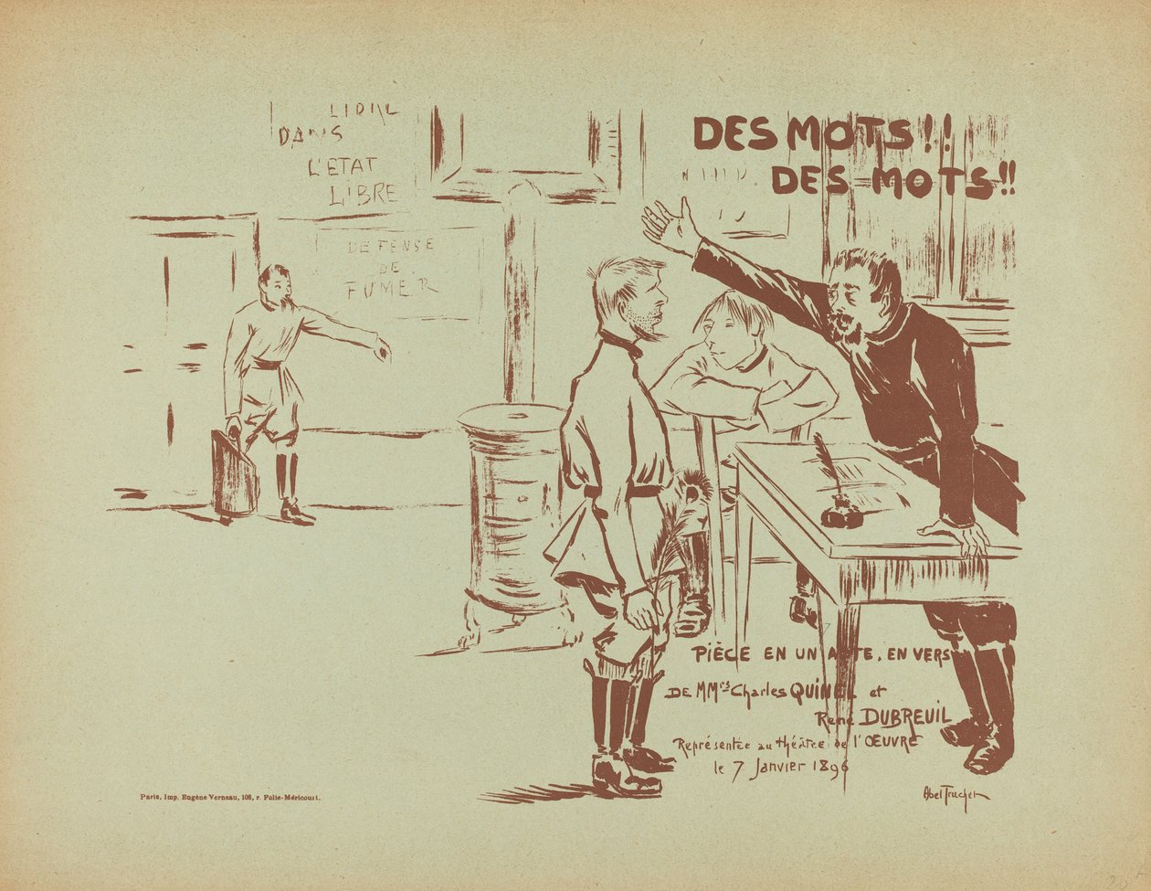 Ord! Ord!, 1896. av Louis Abel Truchet