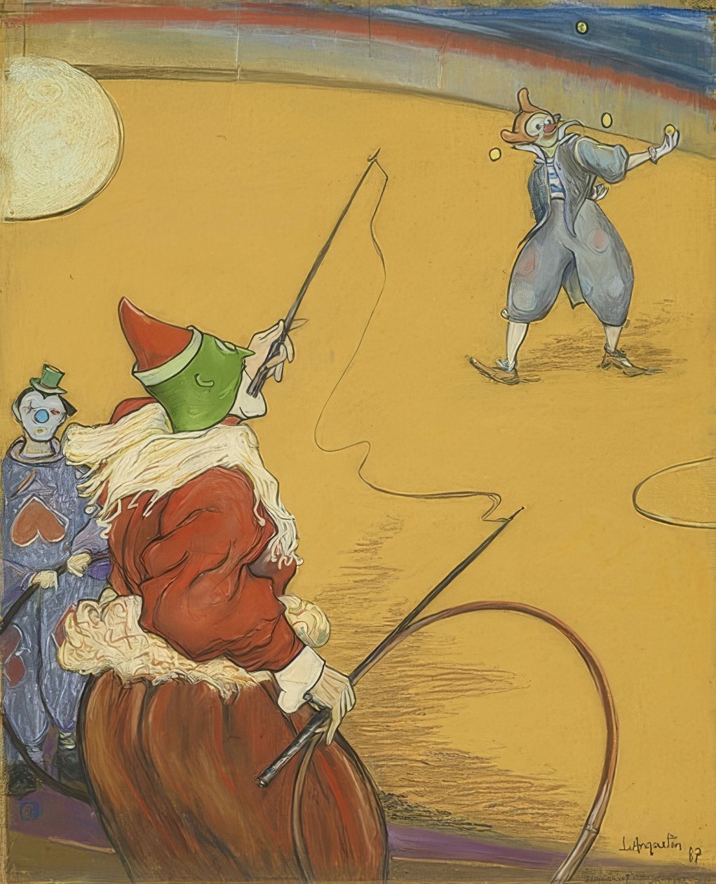 På Maurice cirkus. 1887 av Louis Anquetin