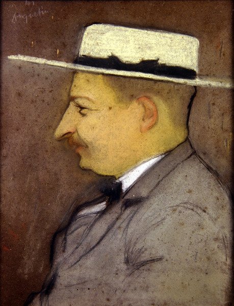 Doktor Henri Bourges, ca 1890 (pastell) av Louis Anquetin