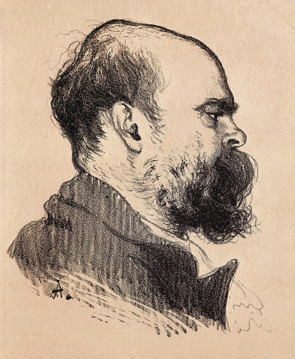 Porträtt av Paul Verlaine av Louis Anquetin