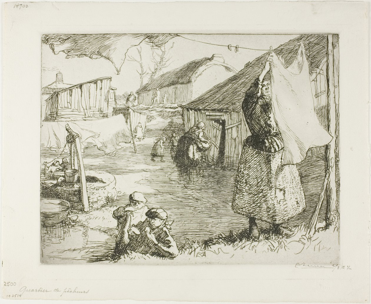 Fiskarkvarteret av Louis Auguste Lepère