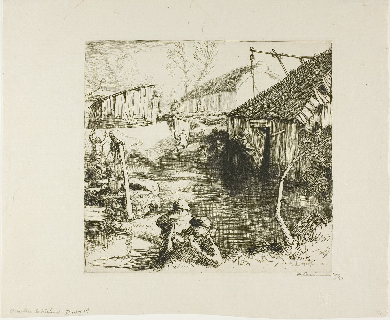 Fiskarkvarteret av Louis Auguste Lepère