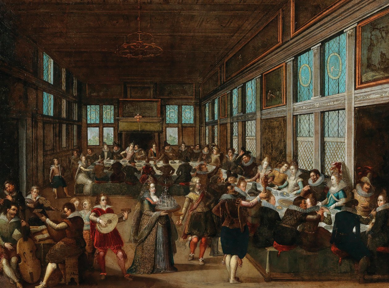 Bröllopssällskapet, 1605. av Louis Caullery de