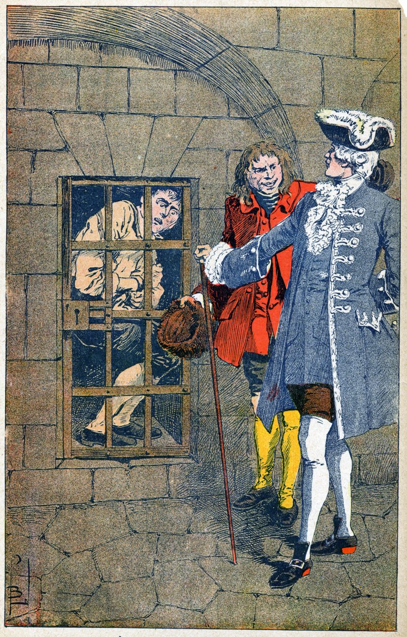 Ett fängelse under Regency av Louis Charles Bombled