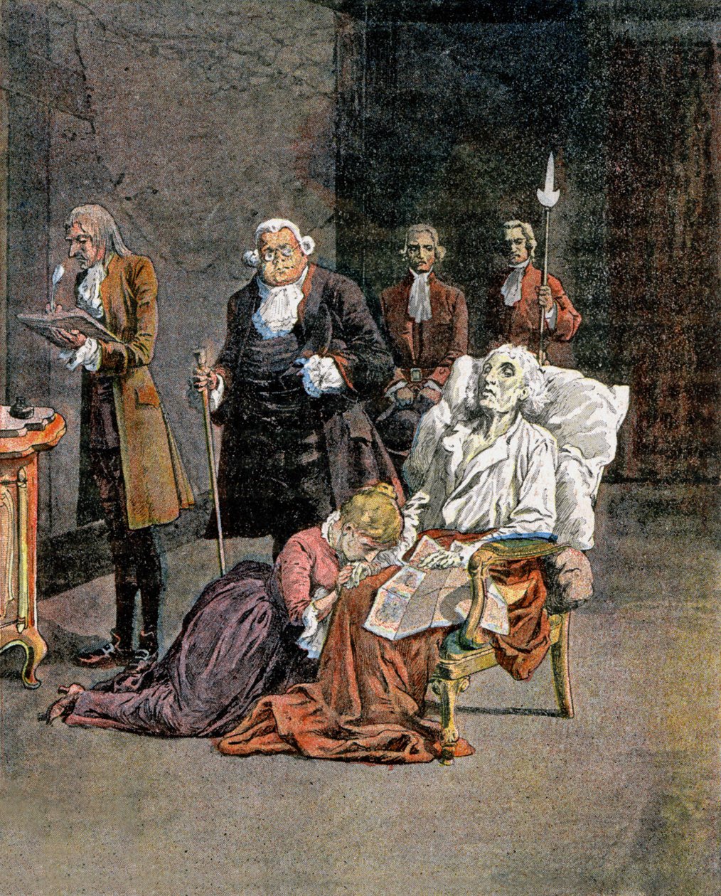 Dupleix död av Louis Charles Bombled