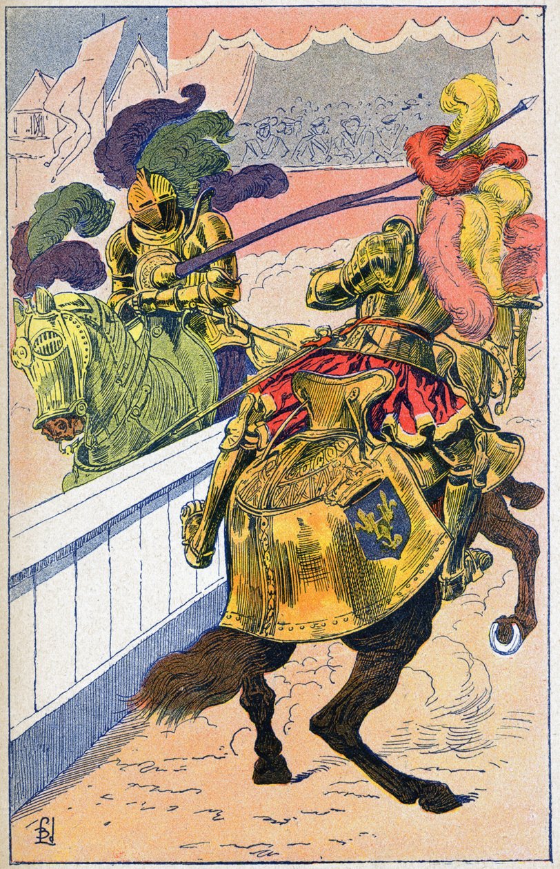 Henrik II:s död av Louis Charles Bombled