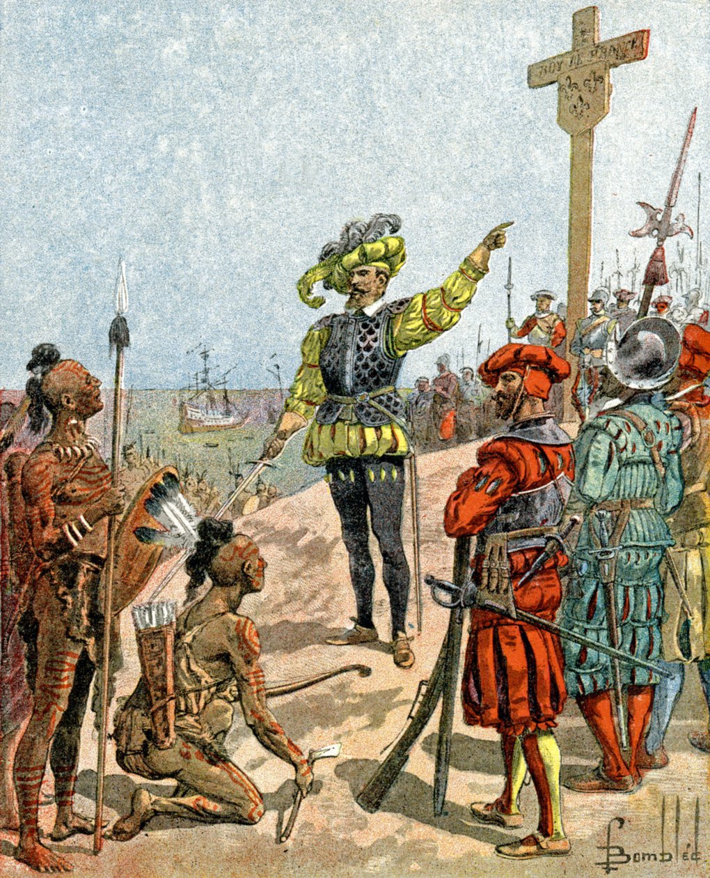 Jacques Cartier av Louis Charles Bombled