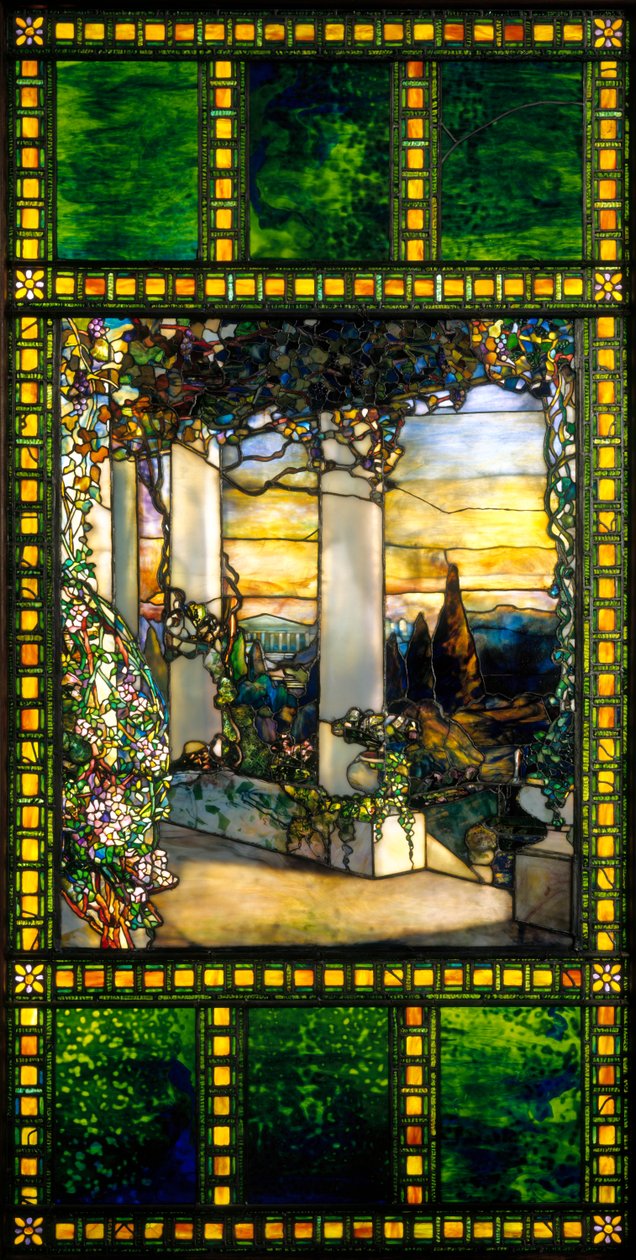 Fönster, ca 1900 av Louis Comfort Tiffany