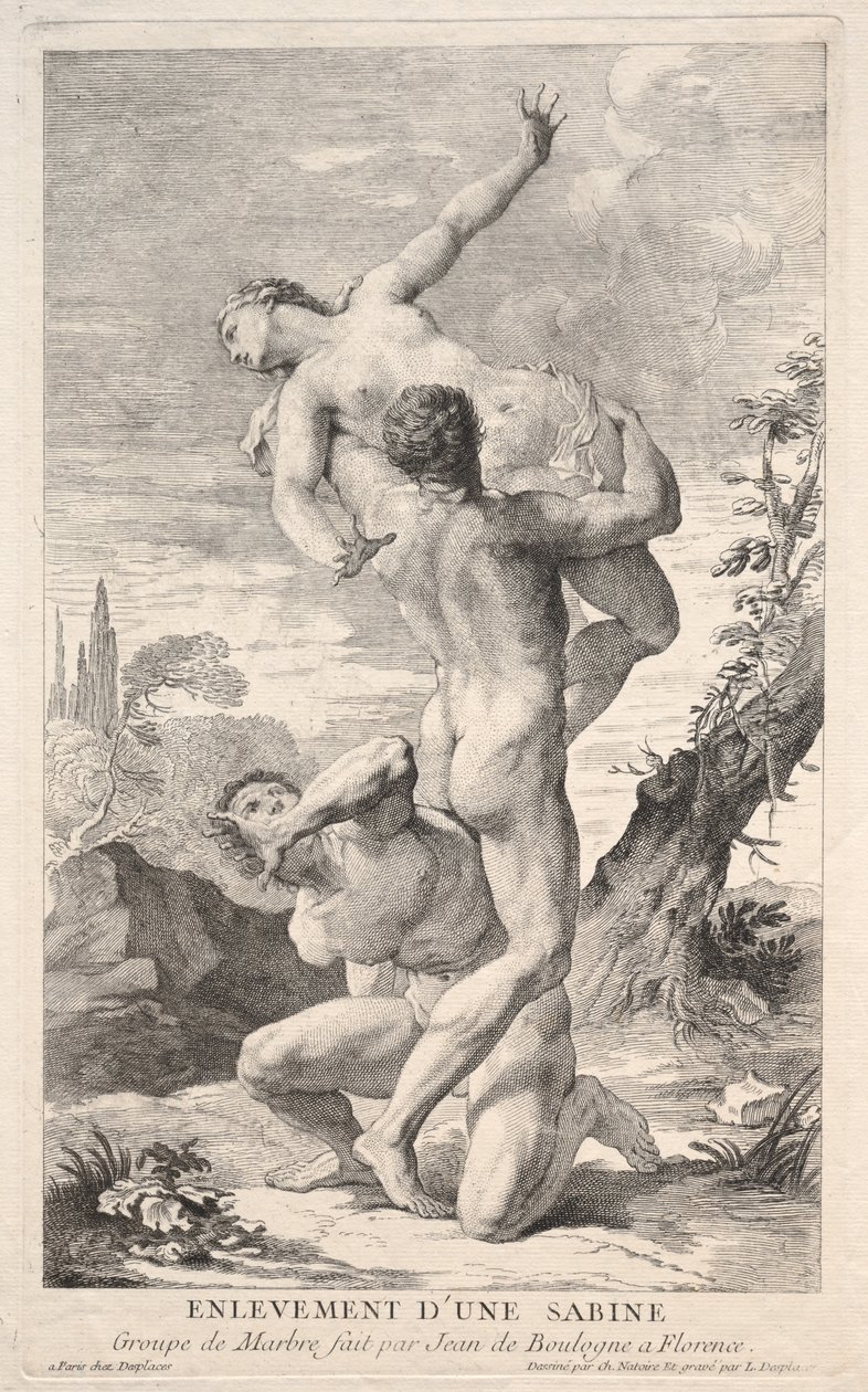 Sabinernas våldtäkt, 1700-talet. av Louis Desplaces