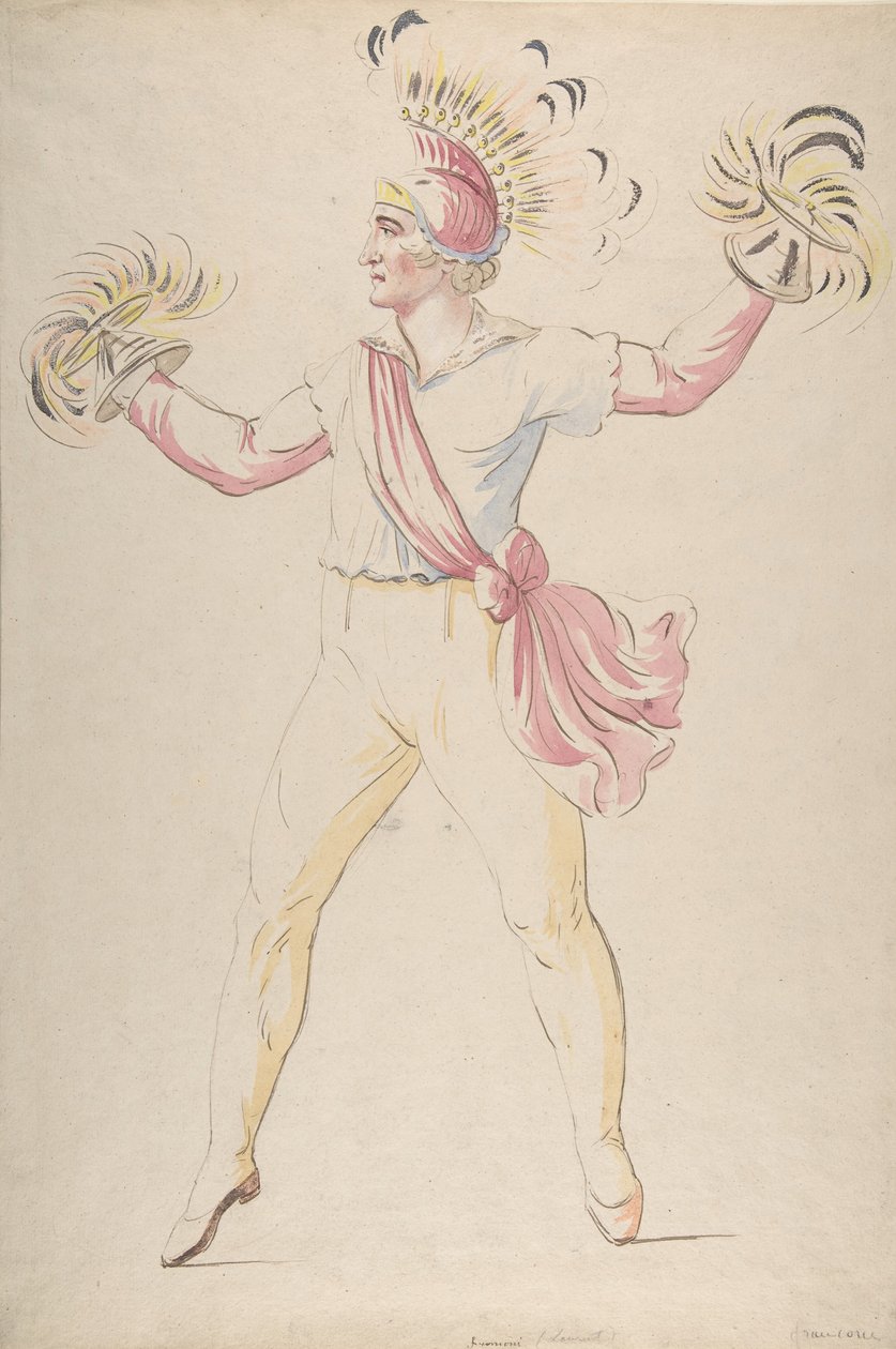 Franconi, Twirling Flaming Cones, 1768-1810. av Louis Ducros
