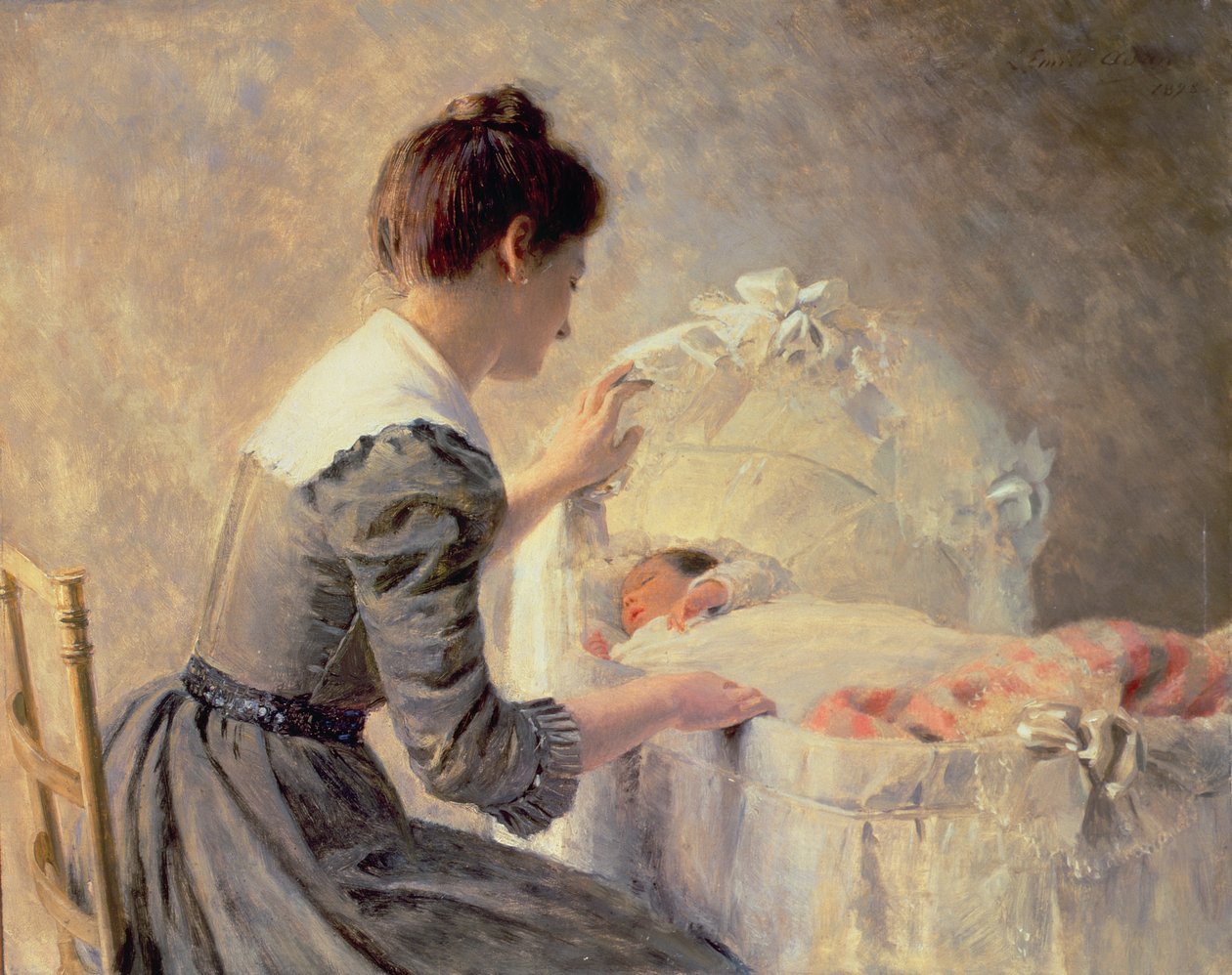 Moderskap, 1898 av Louis Emile Adan