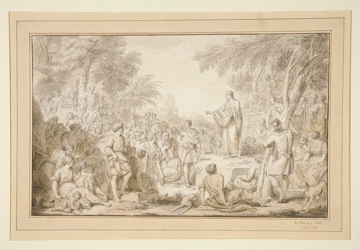 Kristus predikar av Louis Fabricius Dubourg