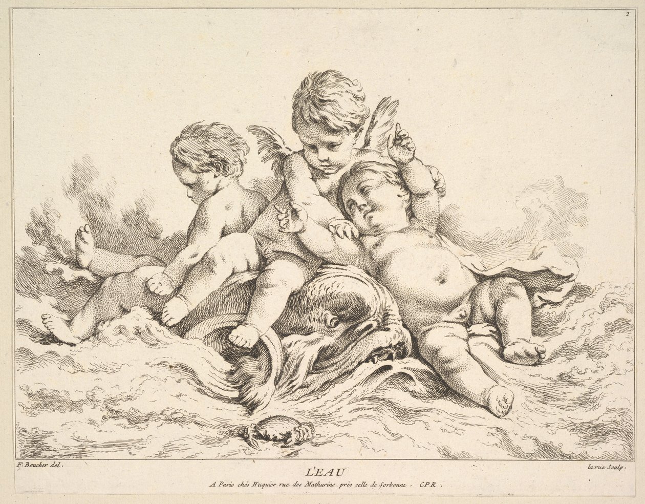 Vatten. av Louis Felix de la Rue