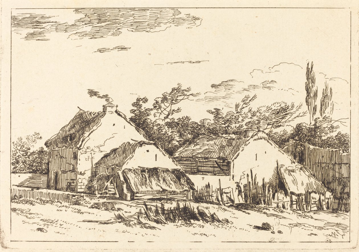 Två lador av Louis Gabriel Moreau the Elder