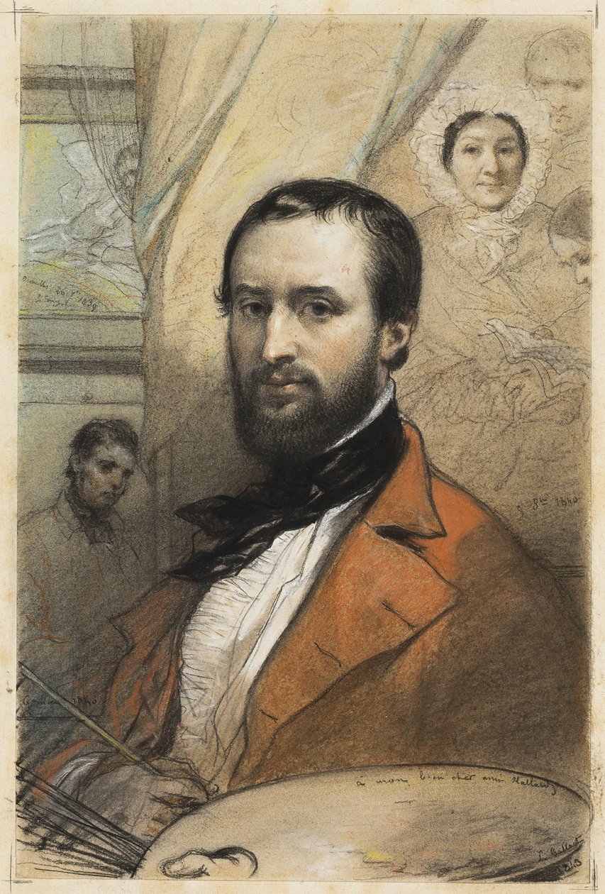 Självporträtt av Louis Gallait
