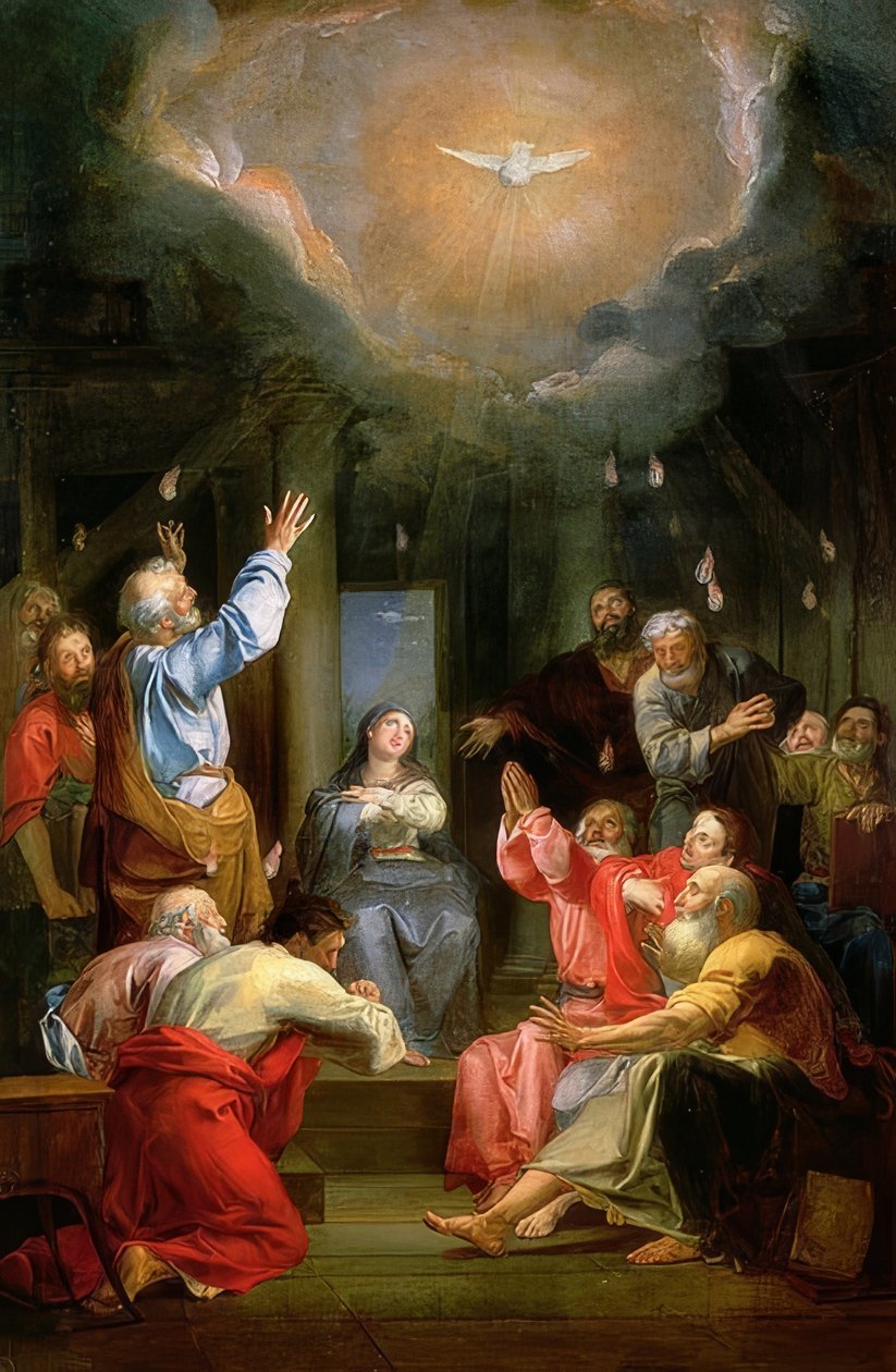 Den Helige Andes nedstigning (La Pentecôte) av Louis Galloche