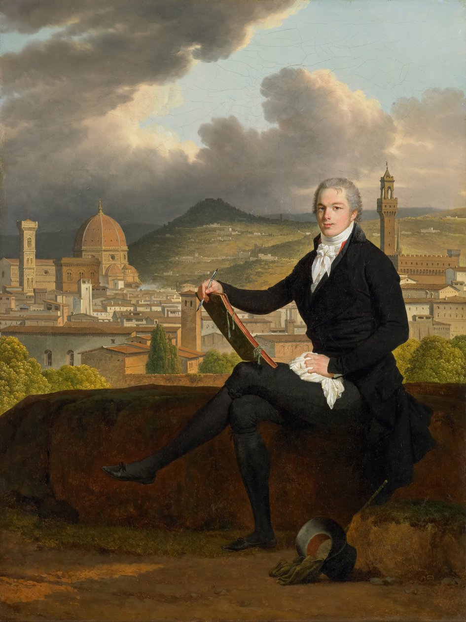Porträtt av Dr. Thomas Penrose (1769-1851) av Louis Gauffier
