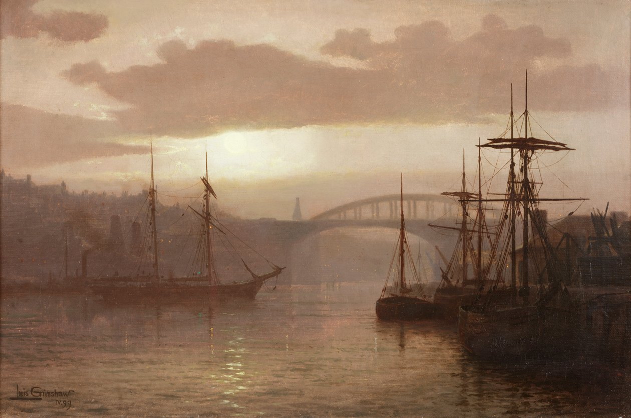 Sunderland Harbour, 1899 av Louis Grimshaw