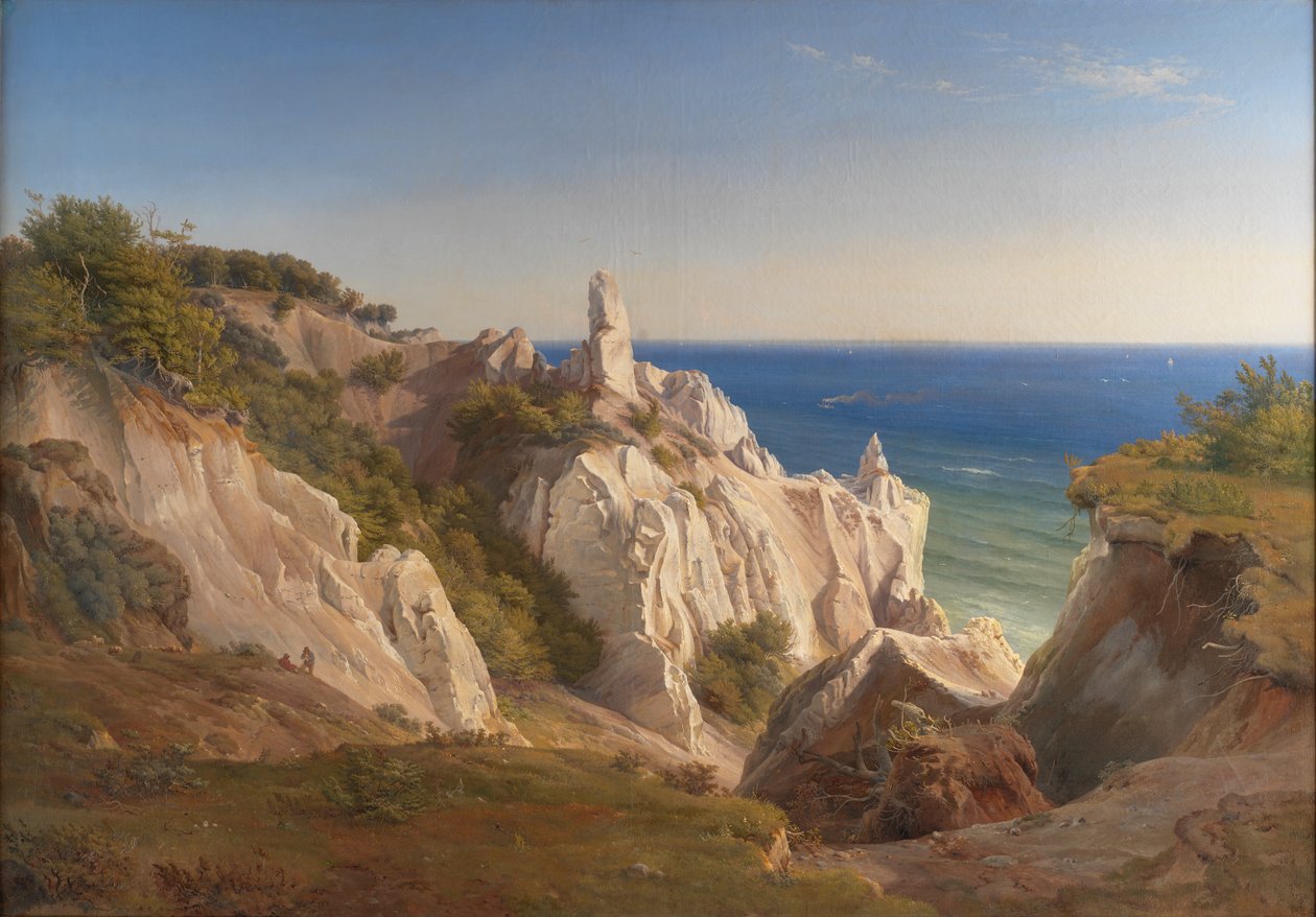 Klipporna på ön Mon av Louis Gurlitt