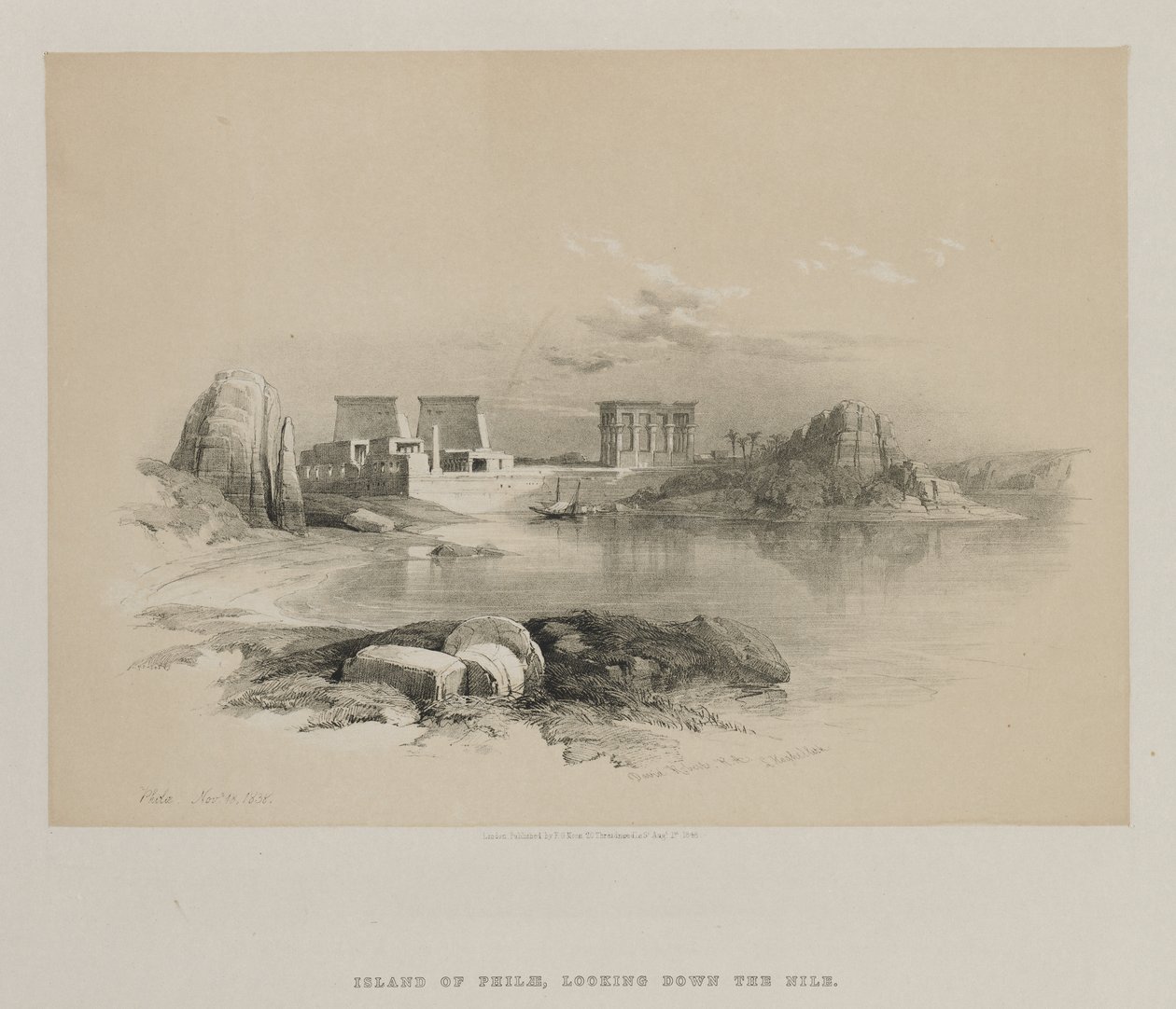 Egypten och Nubien, volym II: Philae, 1848. av Louis Haghe