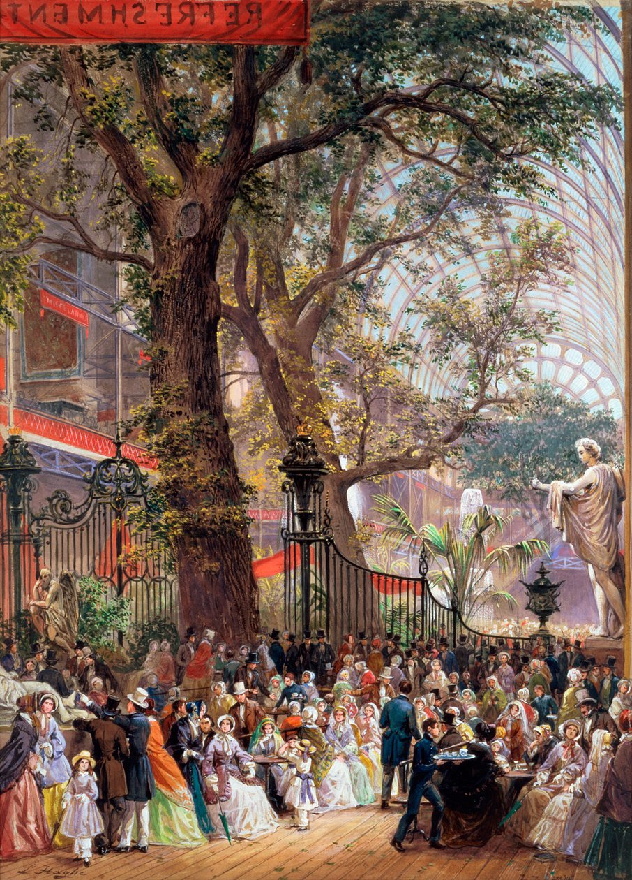 Stora utställningen, 1851: interiör av Louis Haghe