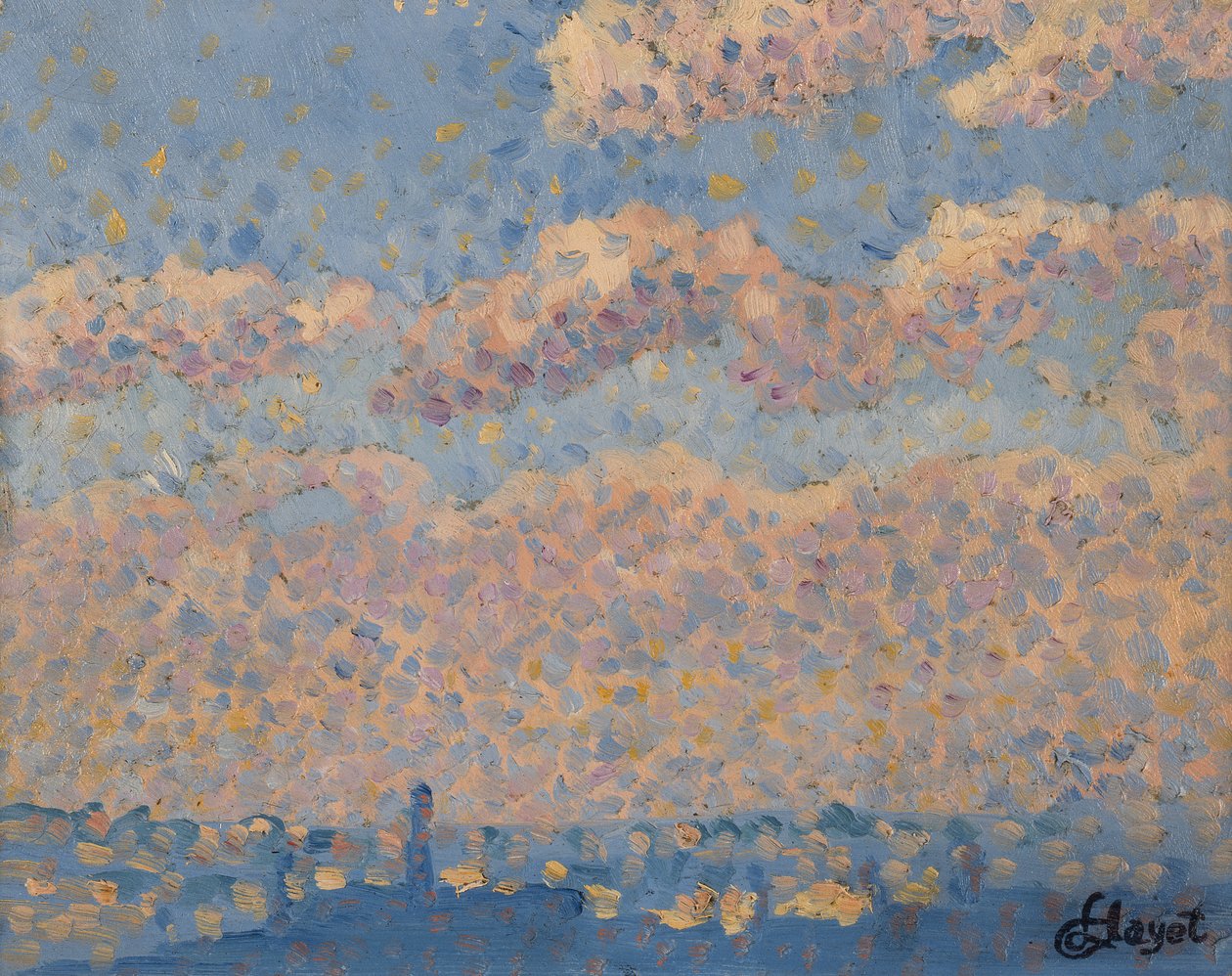 Himlen över staden av Louis Hayet