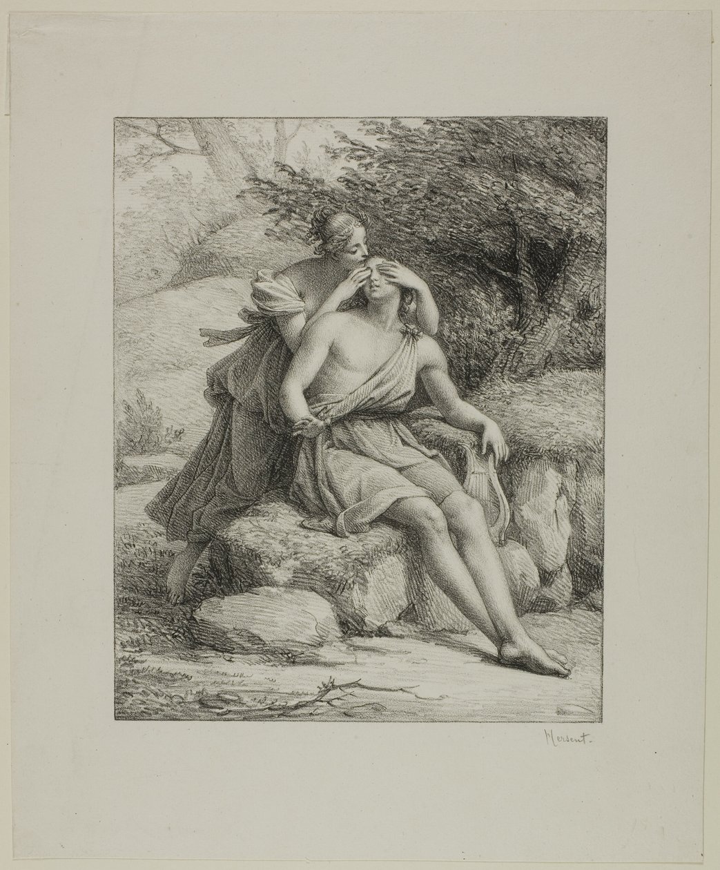Orfeus och Eurydike av Louis Hersent