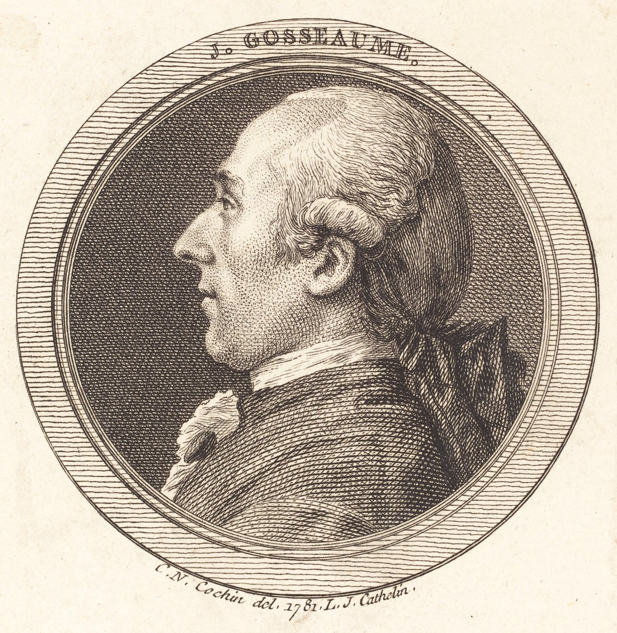 J. Gosseaume av Louis Jacques Cathelin after Charles Nicolas Cochin II