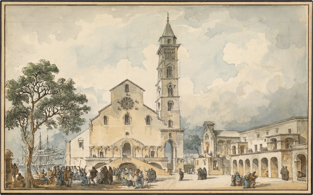 Katedralen i Trani av Louis Jean Desprez