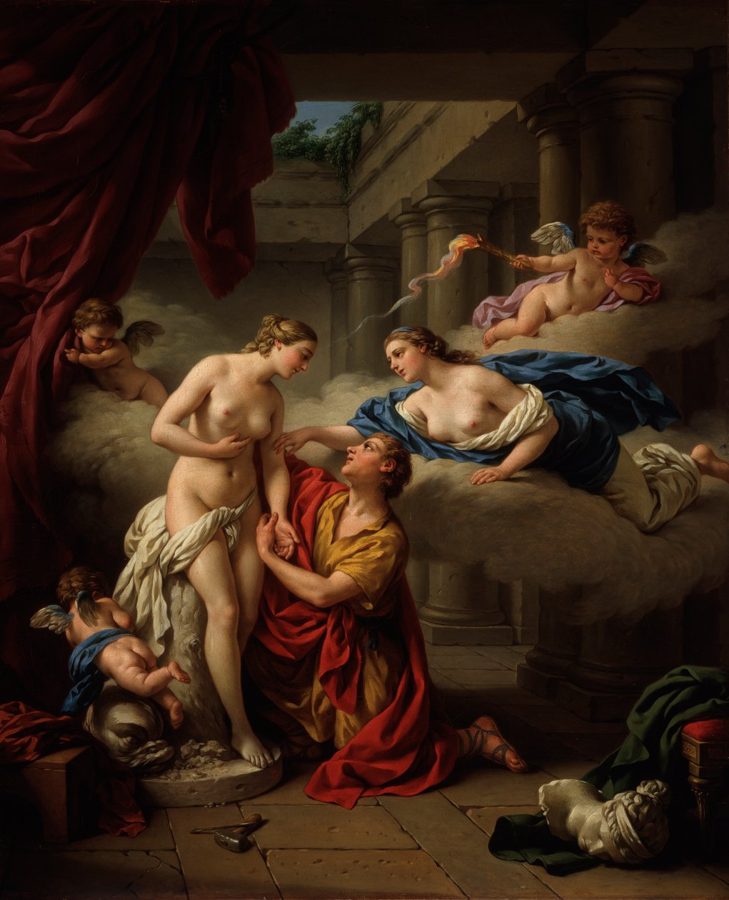 Pygmalion och Galatea, 1777. av Louis Jean François Lagrenée