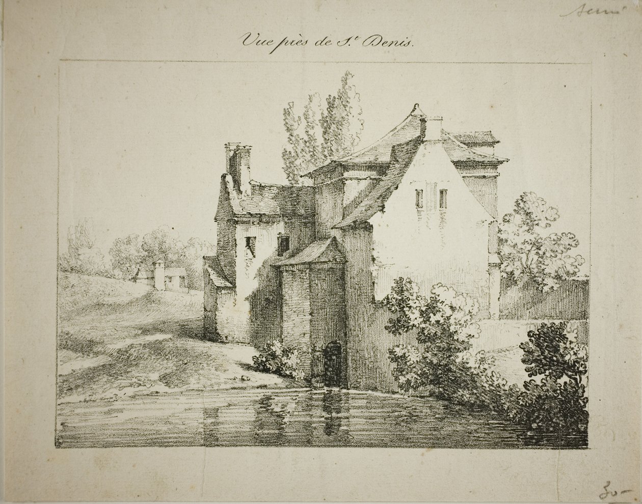Utsikt nära St. Denis av Louis Jules Frederic Villeneuve