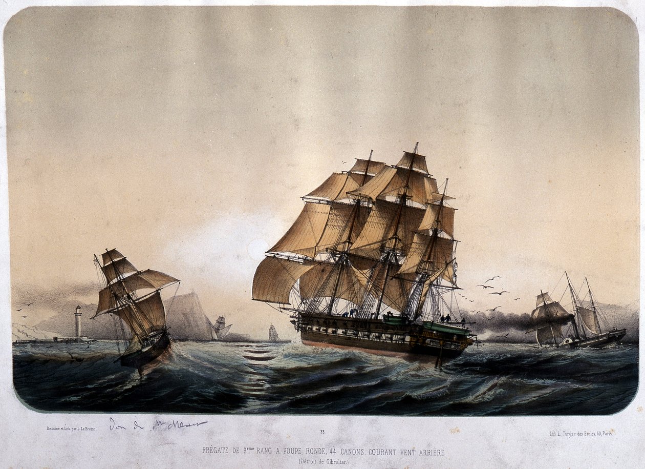 Fregate 2: a raden i Gibraltar. av Louis Le Breton