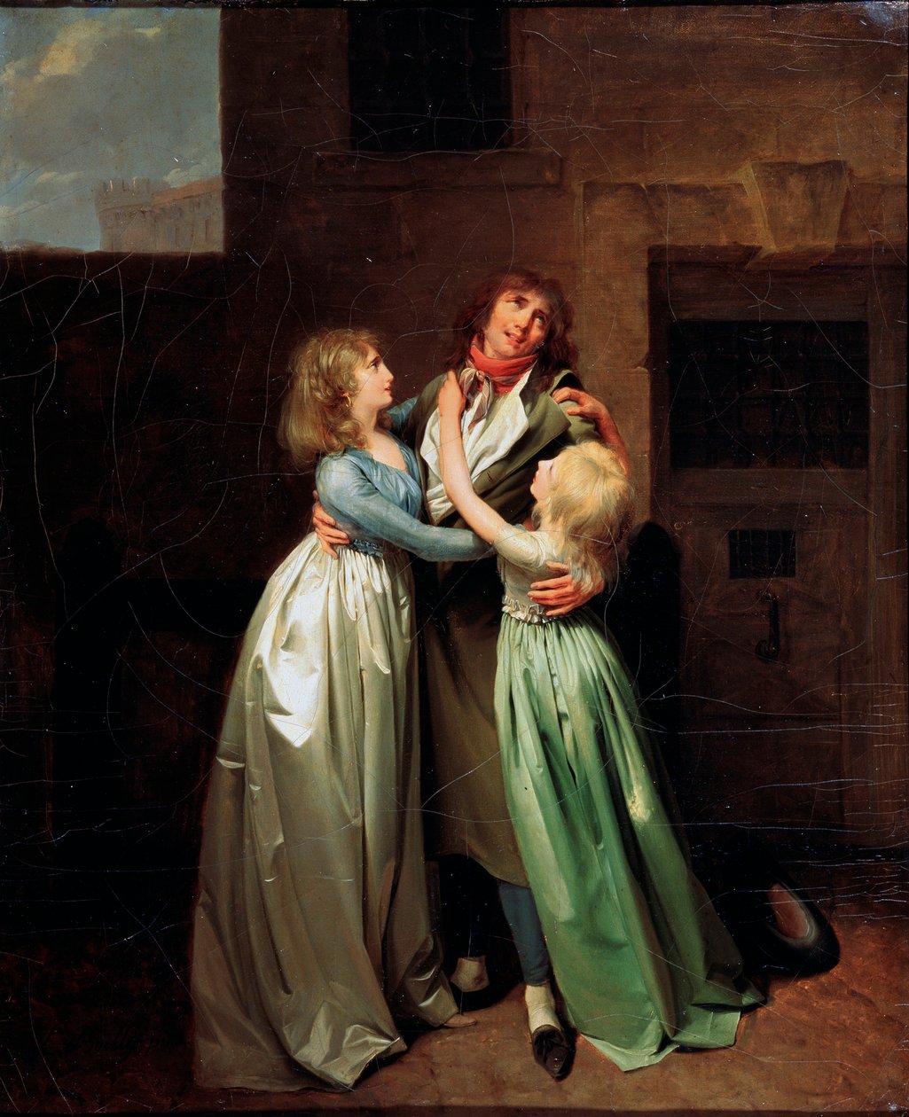 En sorgsen avsked, 1780-talet av Louis Leopold Boilly