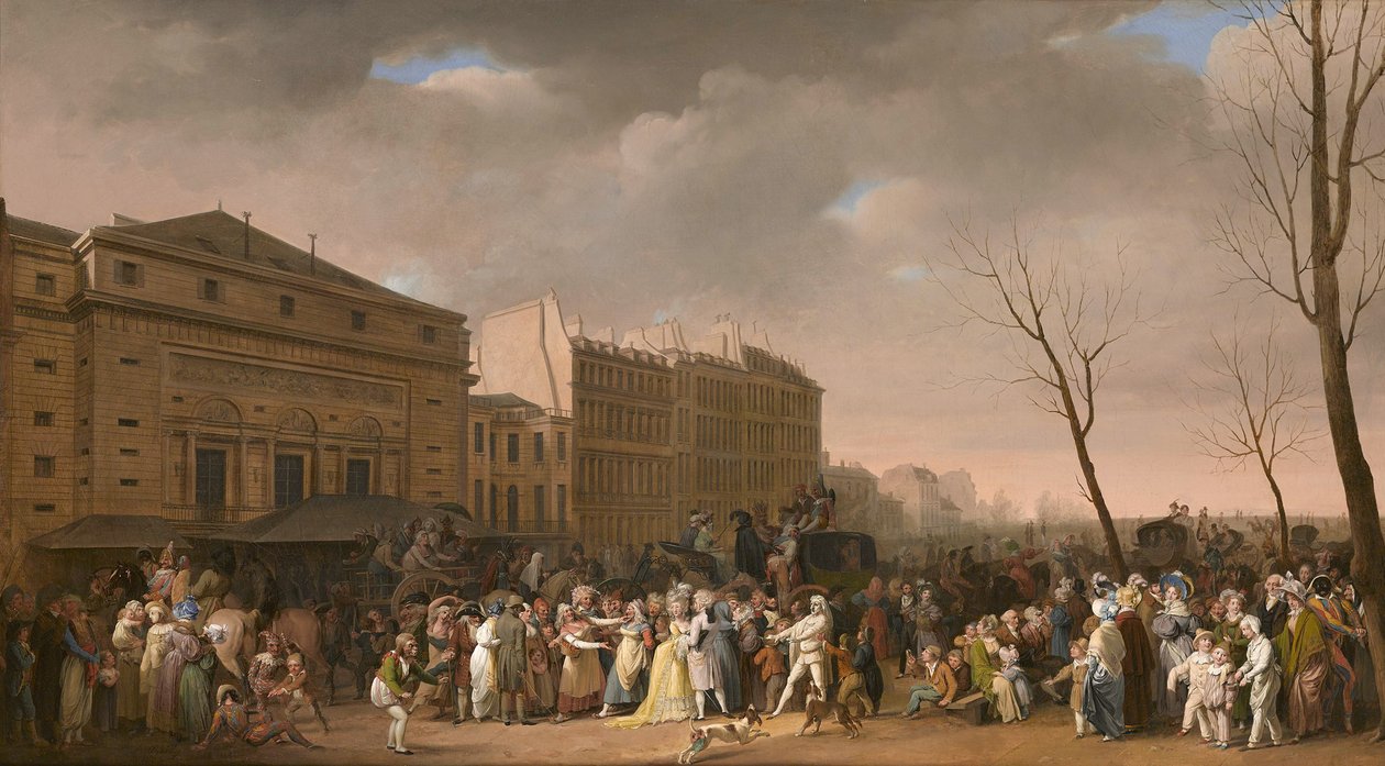 Karnevalsscen, 1832. av Louis Leopold Boilly