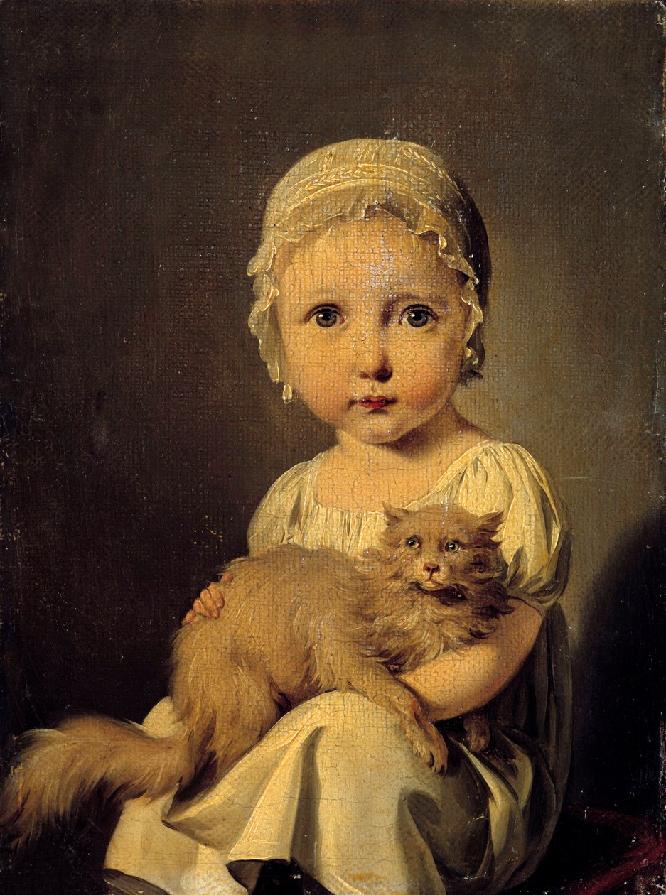 Porträtt av Gabrielle Arnault av Louis Leopold Boilly
