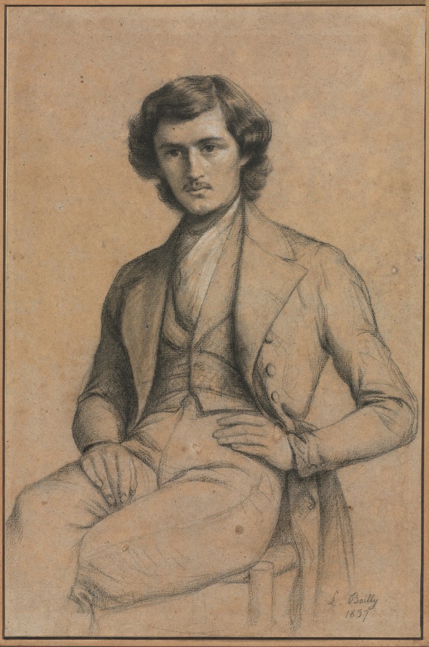 Porträtt av en ung man av Louis Leopold Boilly