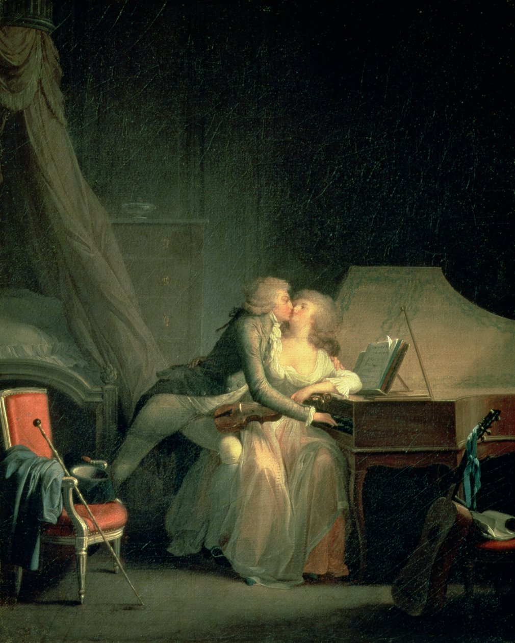 Preludium (olja på duk) av Louis Leopold Boilly