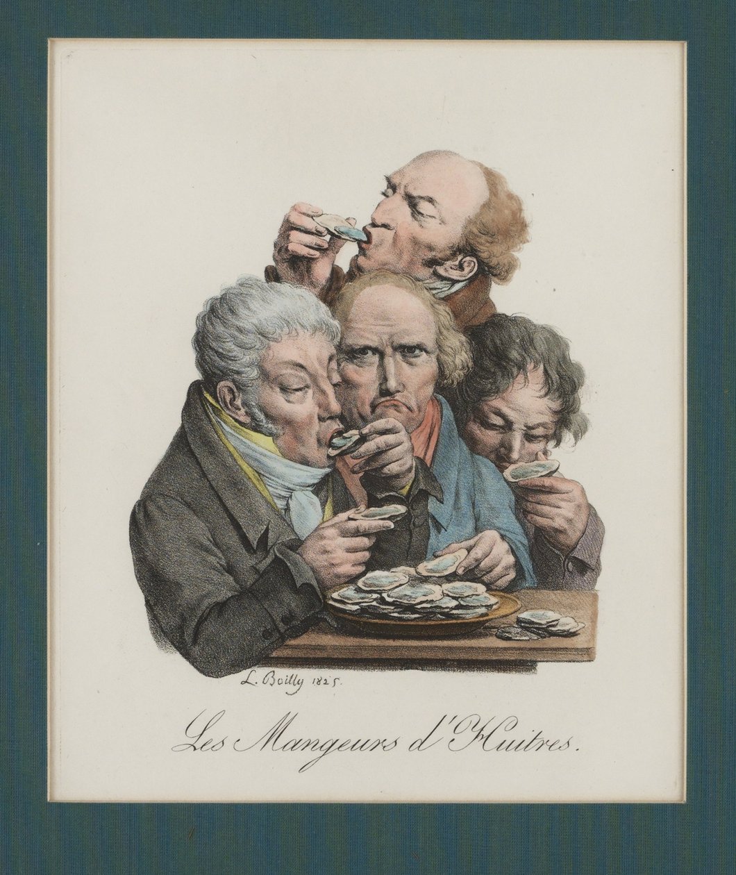 Slurpande ostron, 1825 av Louis Leopold Boilly