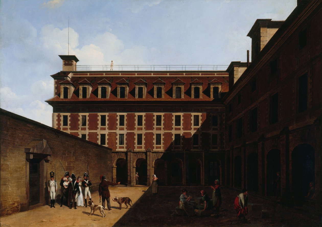 Madelonnettes fängelse, ca. 1810. av Louis Leopold Boilly
