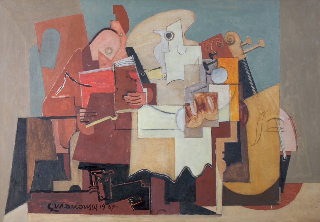 Läsaren, 1937. av Louis Marcoussis