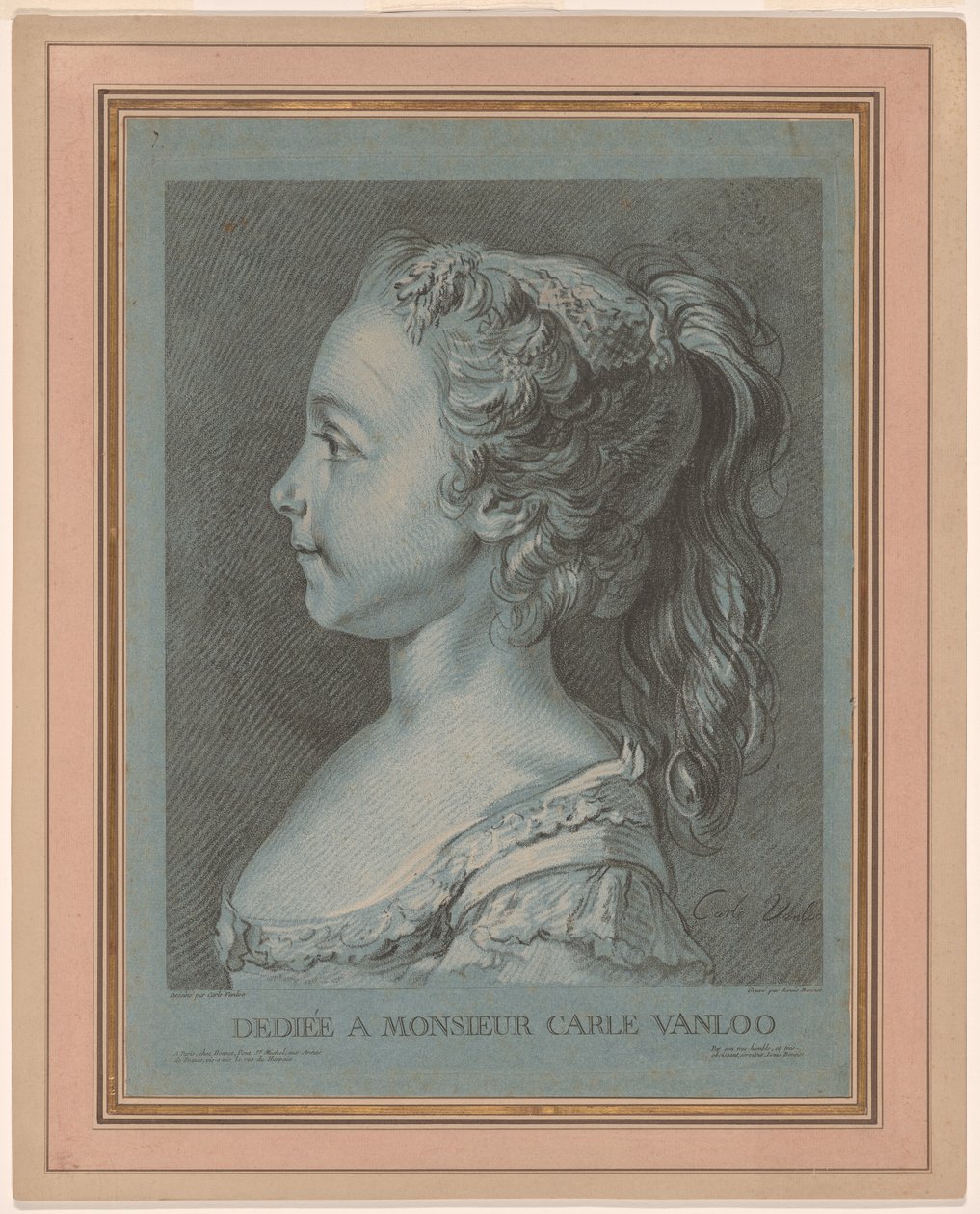 Marie-Rosalie Vanloo av Louis Marin Bonnet