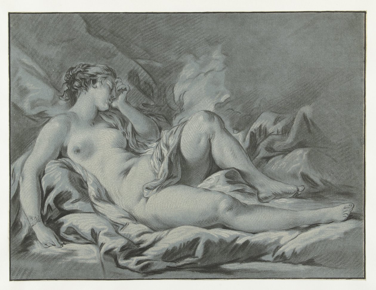 Slapende Venus Venus sover av Louis Marin Bonnet