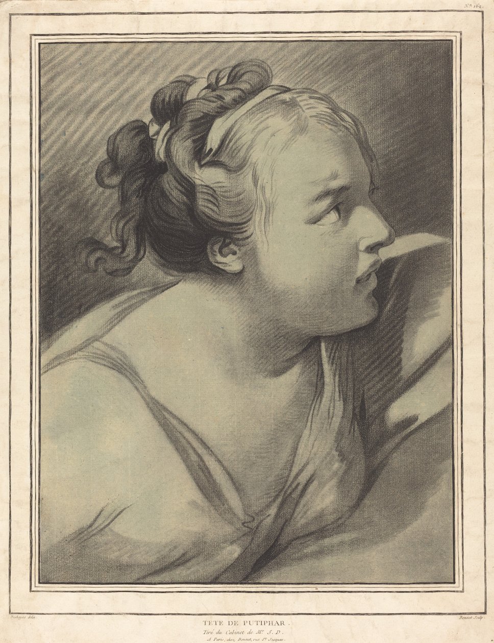 Chef för Potifar Potifars hustru, 17701780. av Louis Marin Bonnet